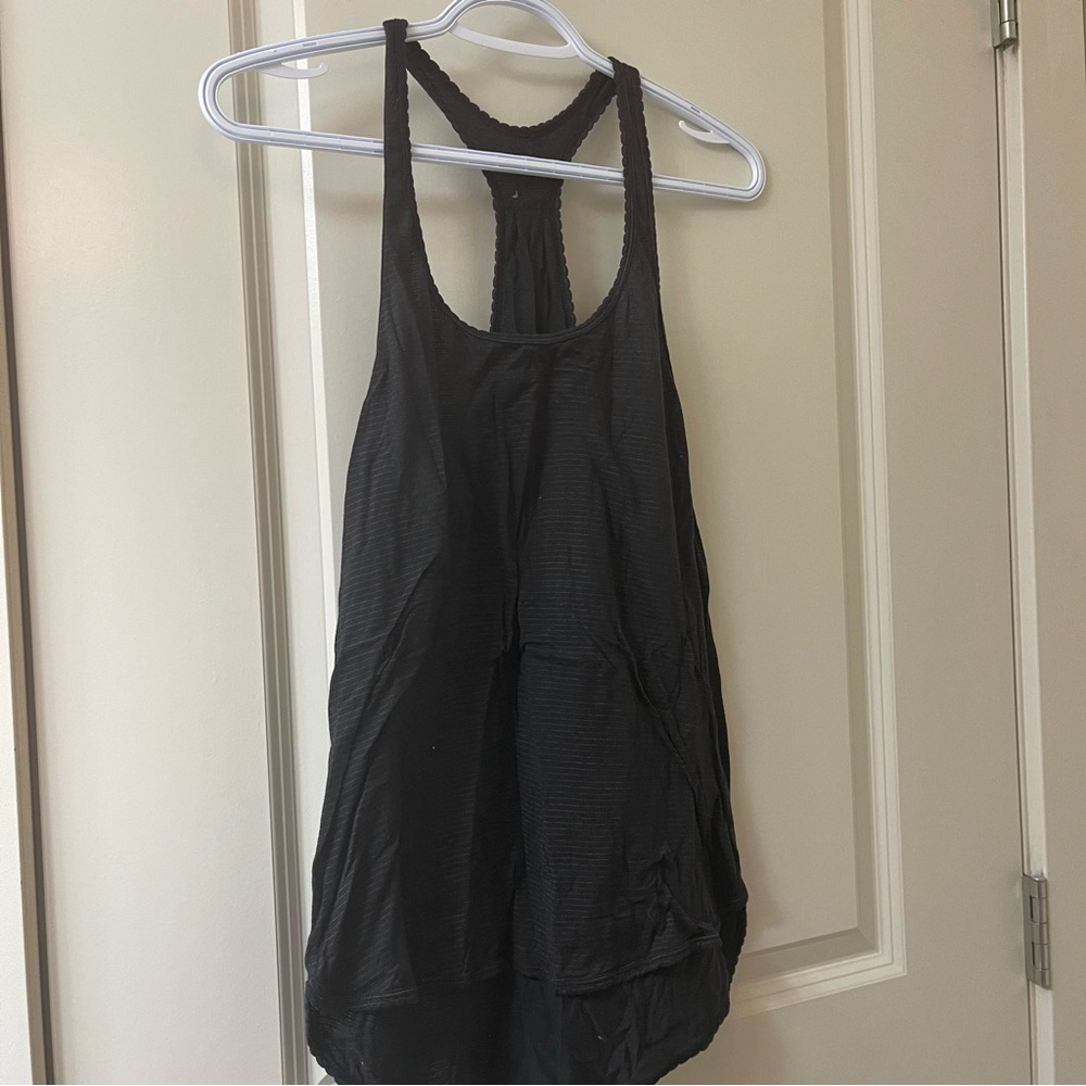 Lululemon striped workout tank top